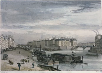 Het Île Saint-Louis, 1832